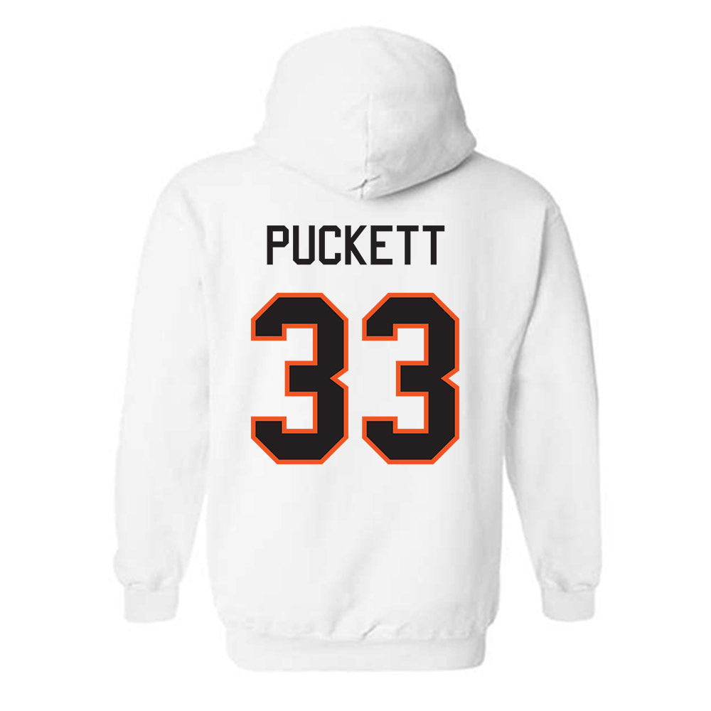 Oklahoma State - NCAA Football : Jack Puckett - Classic Shersey Hooded Sweatshirt-1