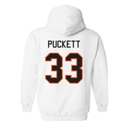 Oklahoma State - NCAA Football : Jack Puckett - Classic Shersey Hooded Sweatshirt-1