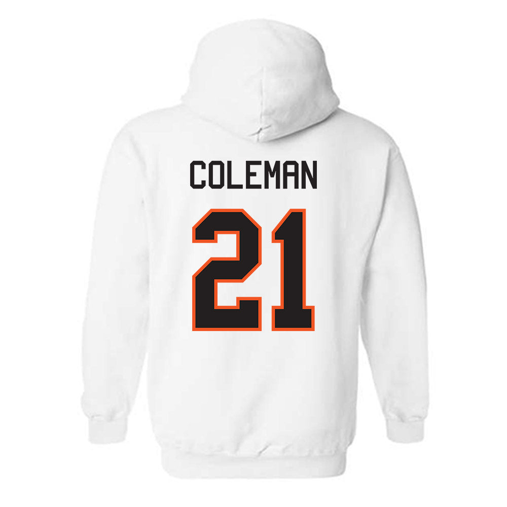 Oklahoma State - NCAA Men's Basketball : Isaiah Coleman - Classic Shersey Hooded Sweatshirt-1