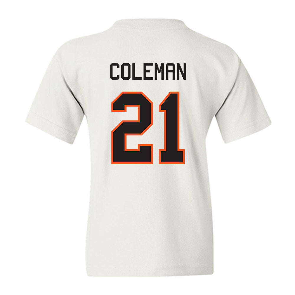 Oklahoma State - NCAA Men's Basketball : Isaiah Coleman - Classic Shersey Youth T-Shirt-1
