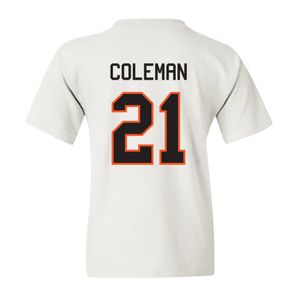 Oklahoma State - NCAA Men's Basketball : Isaiah Coleman - Classic Shersey Youth T-Shirt-1