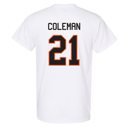 Oklahoma State - NCAA Men's Basketball : Isaiah Coleman - Classic Shersey T-Shirt-1