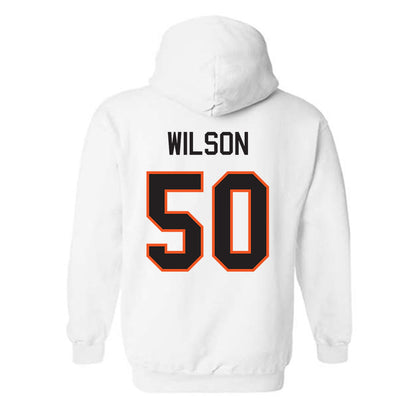 Oklahoma State - NCAA Football : Gunnar Wilson - Classic Shersey Hooded Sweatshirt-1