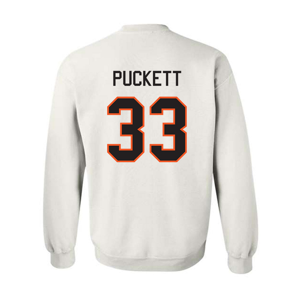 Oklahoma State - NCAA Football : Jack Puckett - Classic Shersey Crewneck Sweatshirt-1
