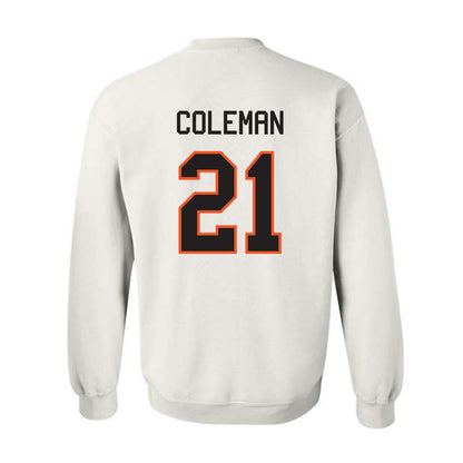 Oklahoma State - NCAA Men's Basketball : Isaiah Coleman - Classic Shersey Crewneck Sweatshirt-1