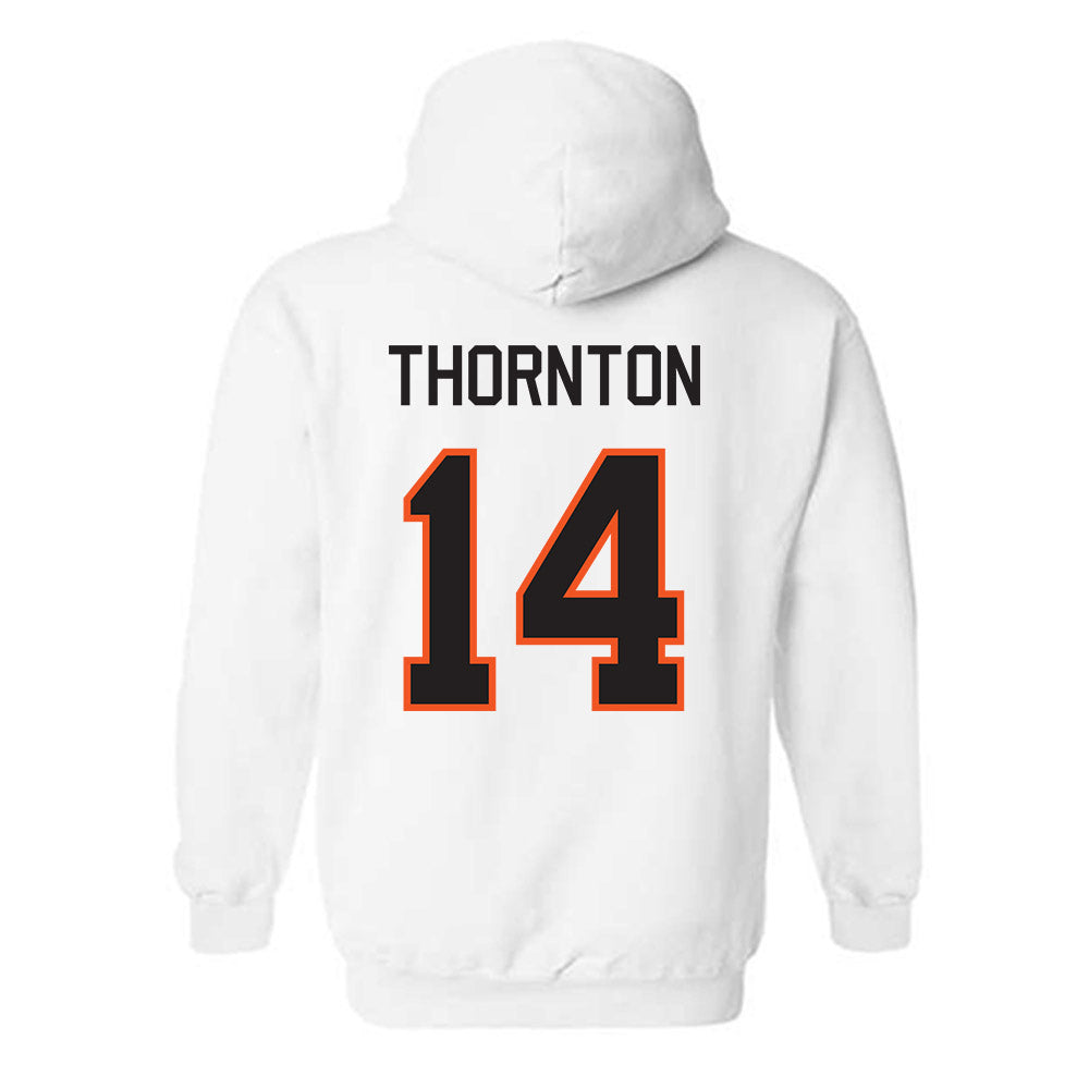 Oklahoma State - NCAA Football : Jabarie Thornton - Classic Shersey Hooded Sweatshirt-1
