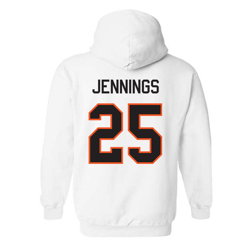 Oklahoma State - NCAA Men's Basketball : Robert Jennings - Classic Shersey Hooded Sweatshirt-1