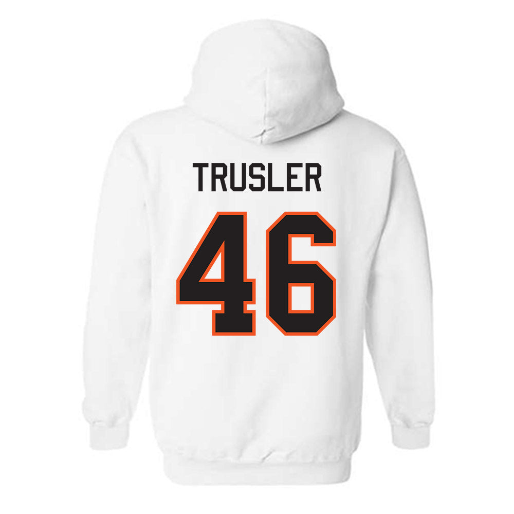 Oklahoma State - NCAA Football : Hunter Trusler - Classic Shersey Hooded Sweatshirt-1