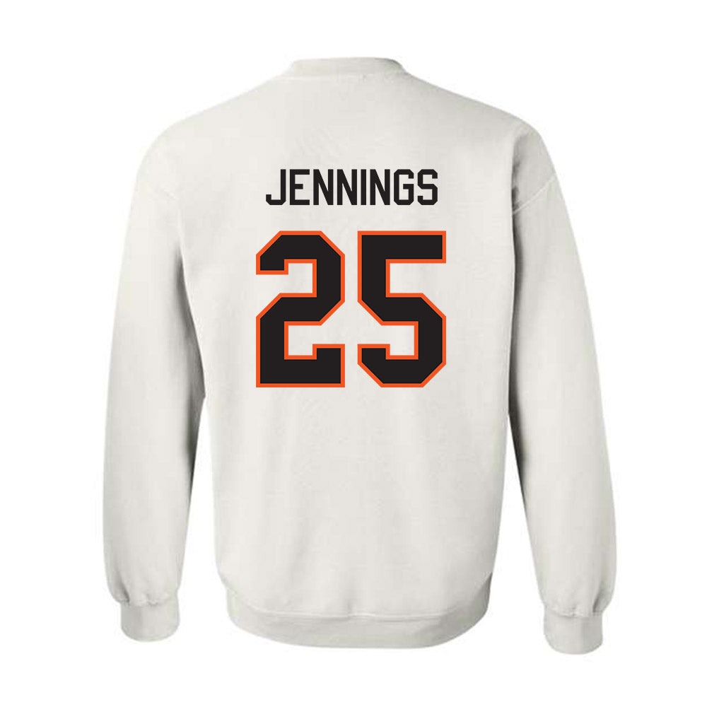 Oklahoma State - NCAA Men's Basketball : Robert Jennings - Classic Shersey Crewneck Sweatshirt-1