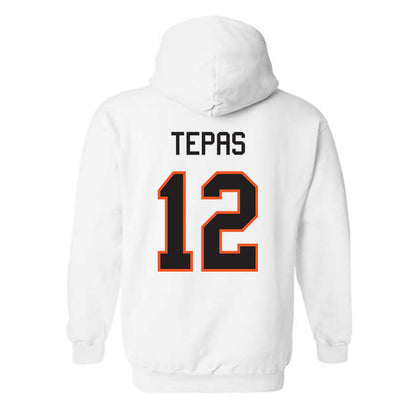 Oklahoma State - NCAA Football : Luke Tepas - Classic Shersey Hooded Sweatshirt-1