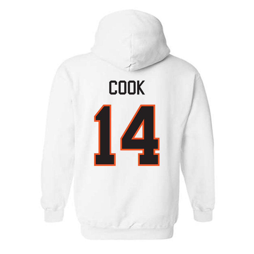 Oklahoma State - NCAA Football : Jeremy Cook - Classic Shersey Hooded Sweatshirt-1
