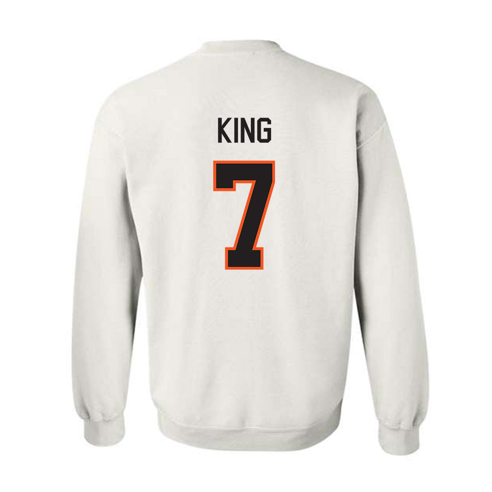 Oklahoma State - NCAA Women's Soccer : Sherline King - Classic Shersey Crewneck Sweatshirt-1