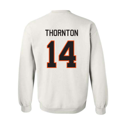 Oklahoma State - NCAA Football : Jabarie Thornton - Classic Shersey Crewneck Sweatshirt-1