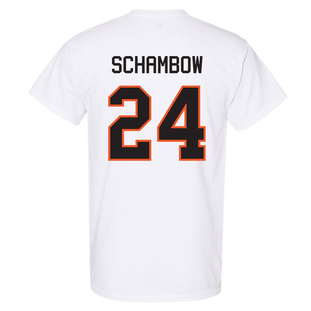 Oklahoma State - NCAA Baseball : Quinn Schambow - Classic Shersey T-Shirt-1