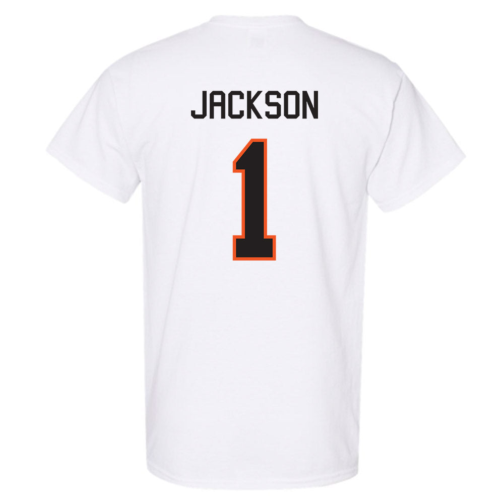 Oklahoma State - NCAA Football : Evan Jackson - Classic Shersey T-Shirt-1