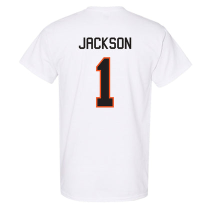 Oklahoma State - NCAA Football : Evan Jackson - Classic Shersey T-Shirt-1