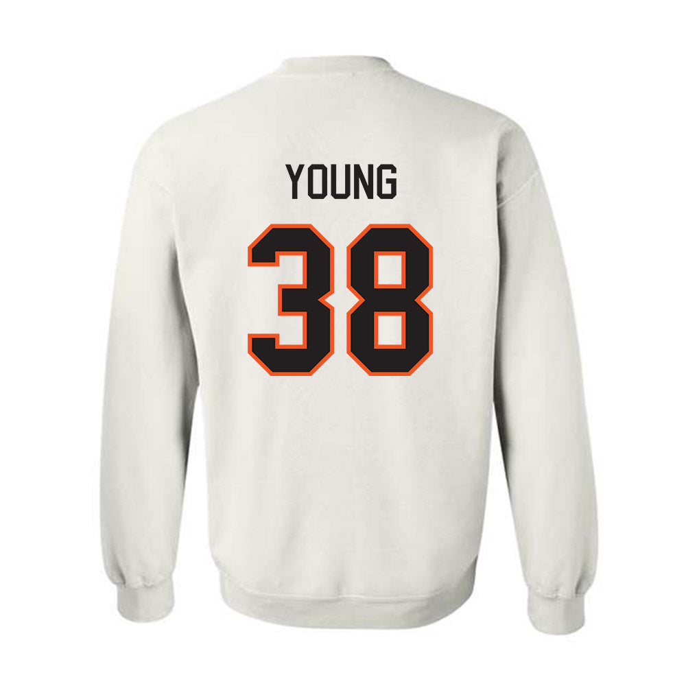 Oklahoma State - NCAA Football : Carlveon Young - Classic Shersey Crewneck Sweatshirt-1
