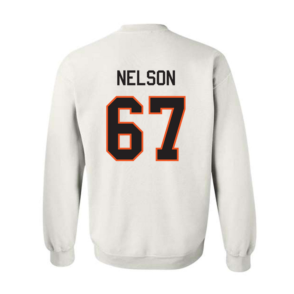 Oklahoma State - NCAA Football : Braydon Nelson - Classic Shersey Crewneck Sweatshirt-1