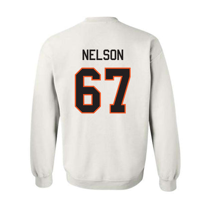 Oklahoma State - NCAA Football : Braydon Nelson - Classic Shersey Crewneck Sweatshirt-1