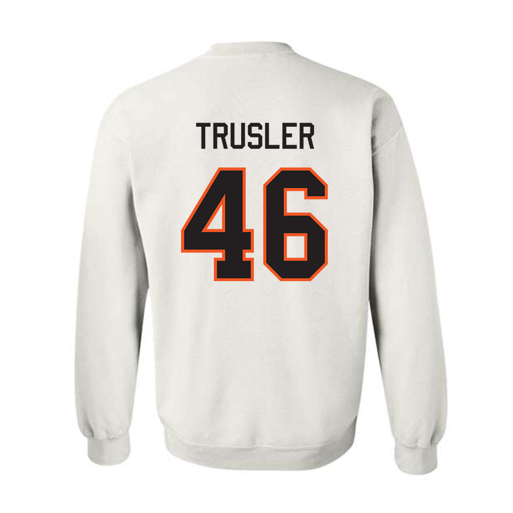 Oklahoma State - NCAA Football : Hunter Trusler - Classic Shersey Crewneck Sweatshirt-1
