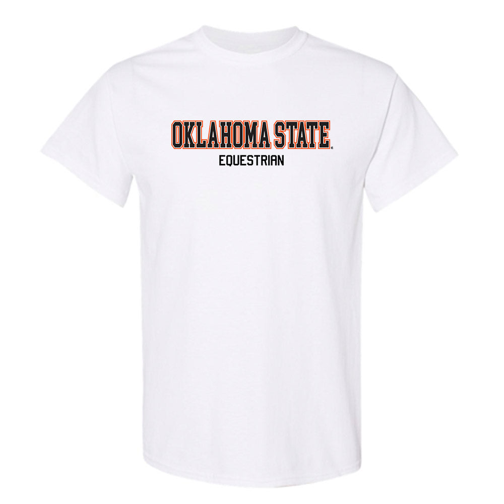 Oklahoma State - NCAA Equestrian : Tyris Bowdle - Classic Shersey T-Shirt-0