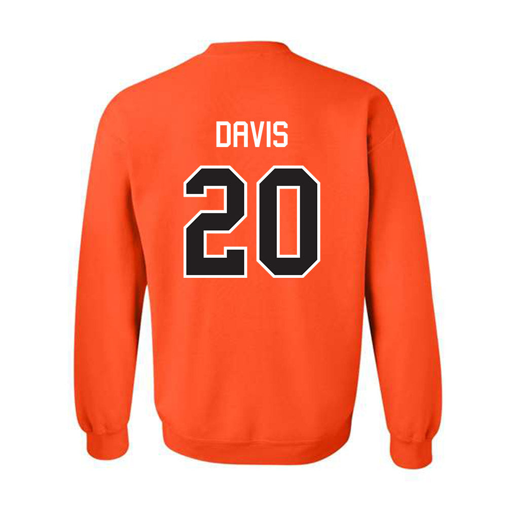 Oklahoma State - NCAA Football : Taurean Davis - Classic Shersey Crewneck Sweatshirt-1
