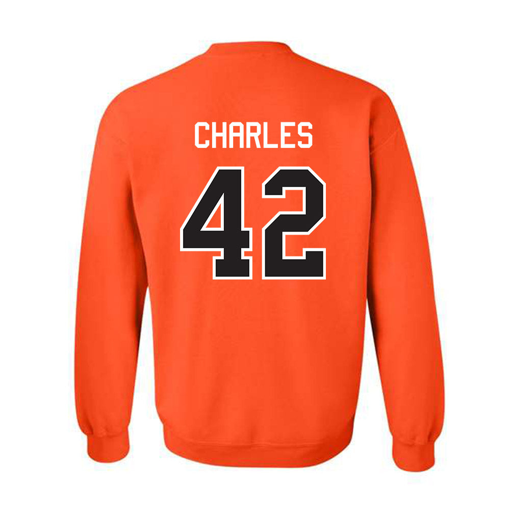 Oklahoma State - NCAA Football : Malik Charles - Classic Shersey Crewneck Sweatshirt-1