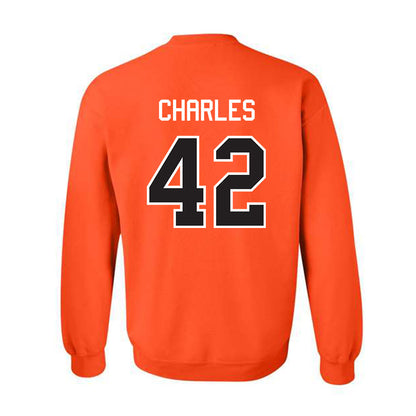 Oklahoma State - NCAA Football : Malik Charles - Classic Shersey Crewneck Sweatshirt-1