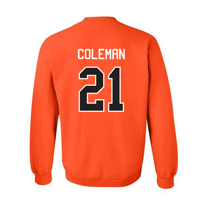 Oklahoma State - NCAA Men's Basketball : Isaiah Coleman - Classic Shersey Crewneck Sweatshirt-1