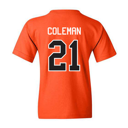 Oklahoma State - NCAA Men's Basketball : Isaiah Coleman - Classic Shersey Youth T-Shirt-1