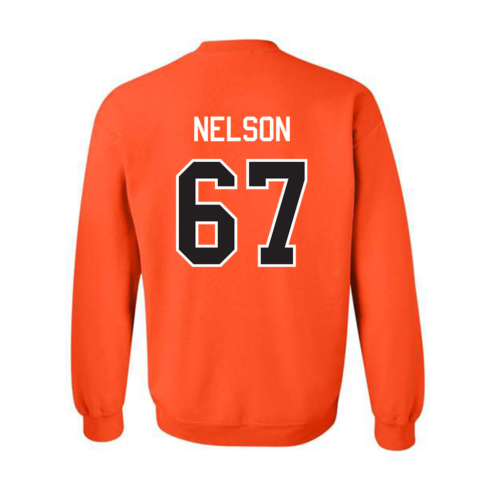 Oklahoma State - NCAA Football : Braydon Nelson - Classic Shersey Crewneck Sweatshirt-1