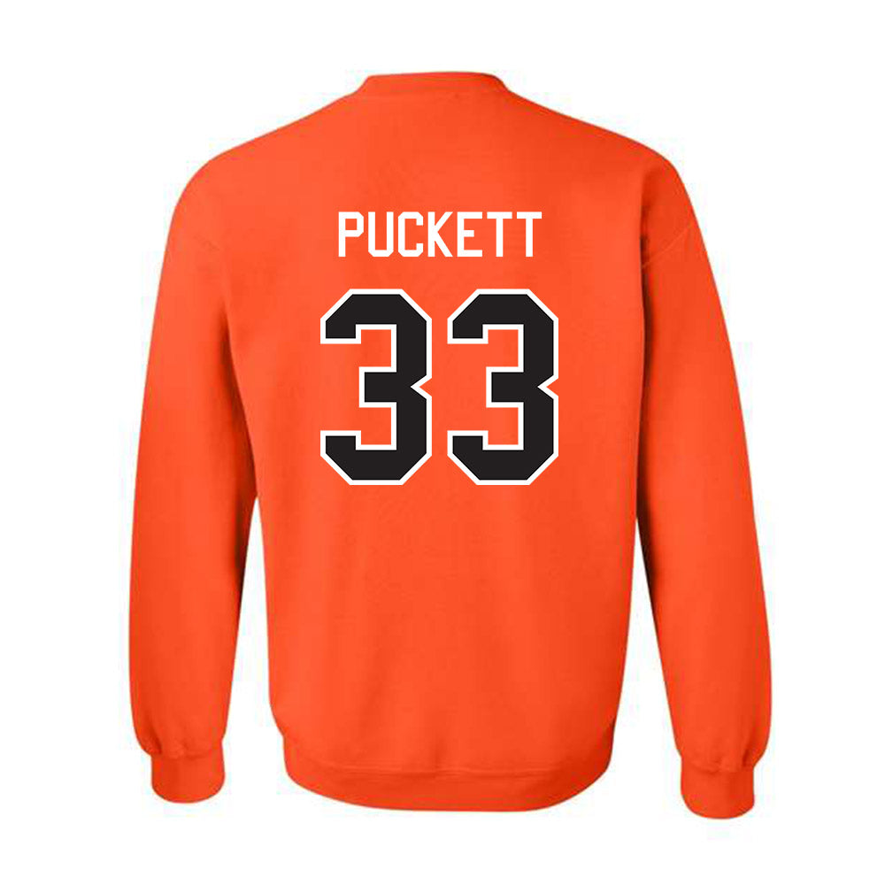 Oklahoma State - NCAA Football : Jack Puckett - Classic Shersey Crewneck Sweatshirt-1