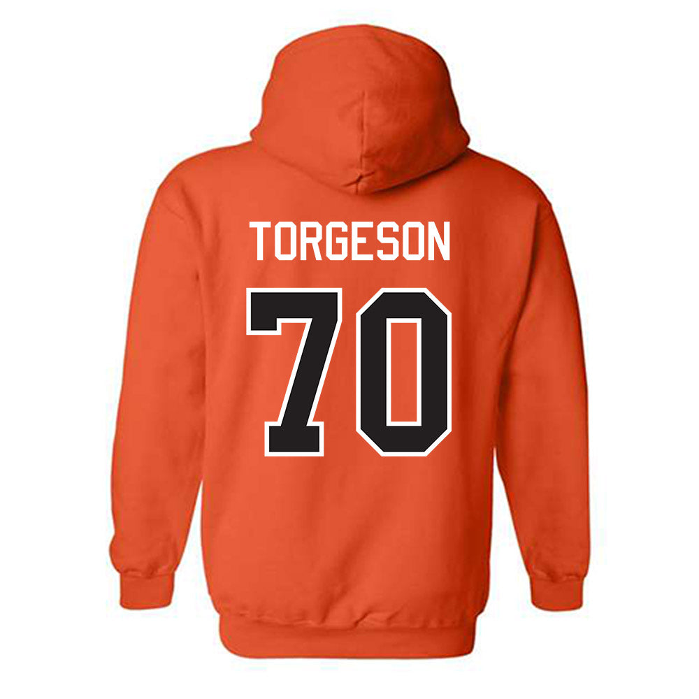 Oklahoma State - NCAA Football : Shaun Torgeson - Classic Shersey Hooded Sweatshirt-1