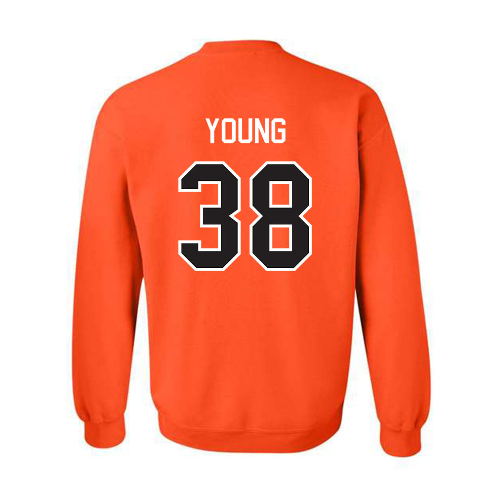 Oklahoma State - NCAA Football : Carlveon Young - Classic Shersey Crewneck Sweatshirt-1