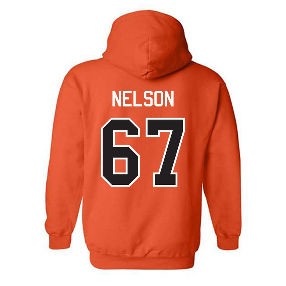 Oklahoma State - NCAA Football : Braydon Nelson - Classic Shersey Hooded Sweatshirt-1