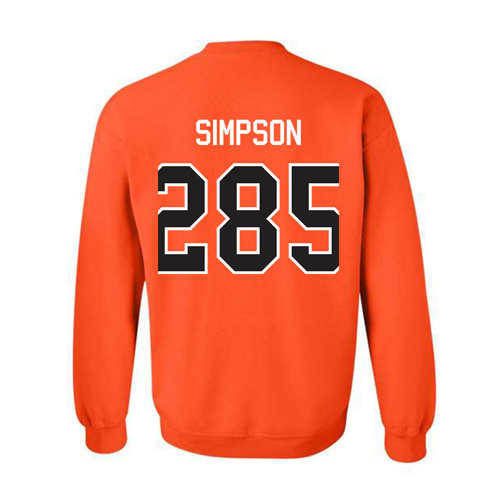 Oklahoma State - NCAA Wrestling : Hayden Simpson - Classic Shersey Crewneck Sweatshirt-1
