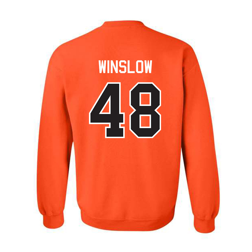 Oklahoma State - NCAA Baseball : Drew Winslow - Classic Shersey Crewneck Sweatshirt-1