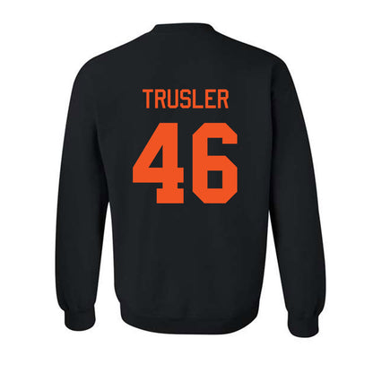 Oklahoma State - NCAA Football : Hunter Trusler - Classic Shersey Crewneck Sweatshirt-1