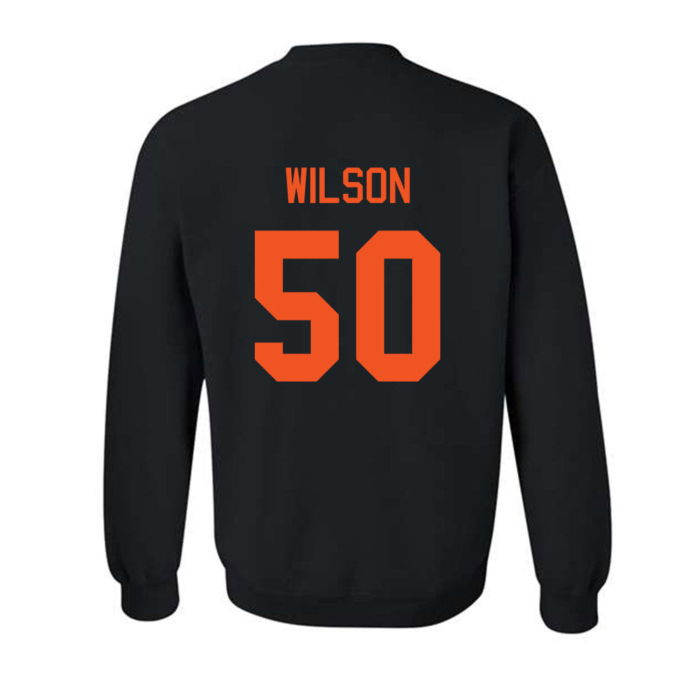 Oklahoma State - NCAA Football : Gunnar Wilson - Classic Shersey Crewneck Sweatshirt-1