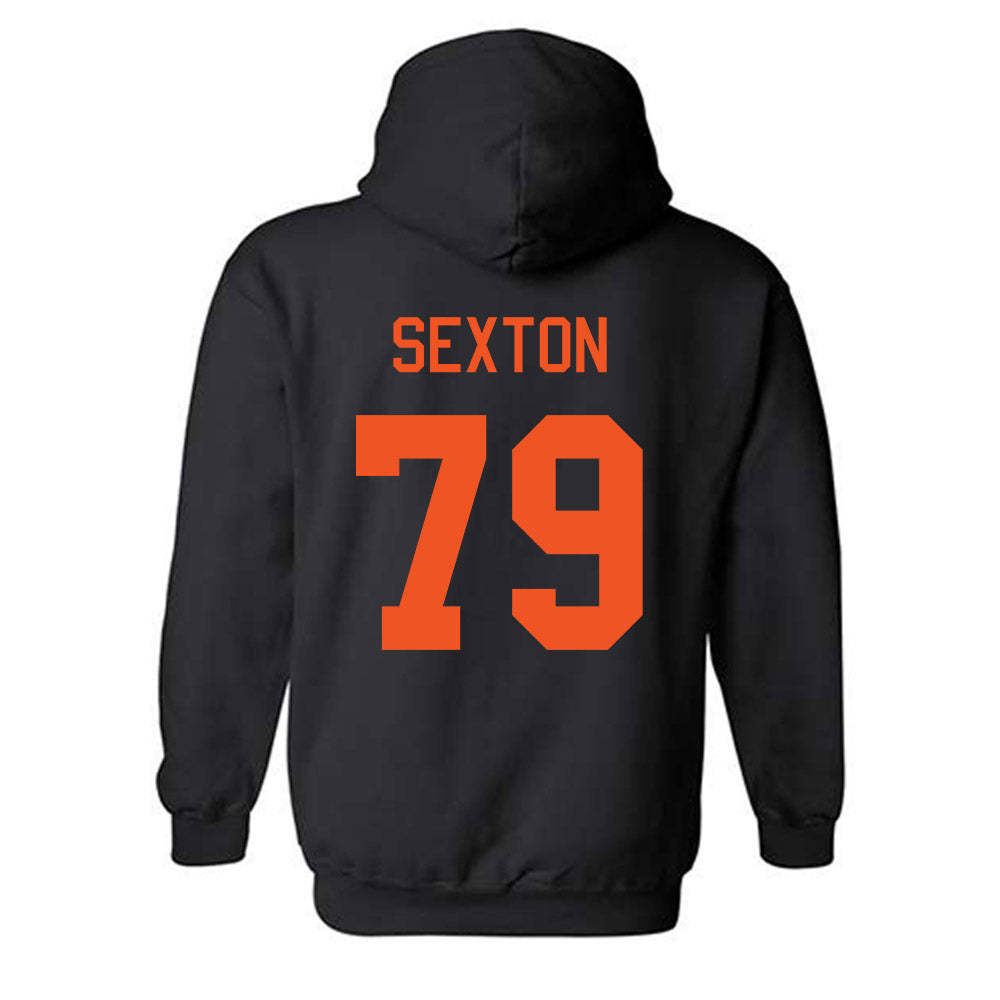 Oklahoma State - NCAA Football : Jacob Sexton - Classic Shersey Hooded Sweatshirt-1
