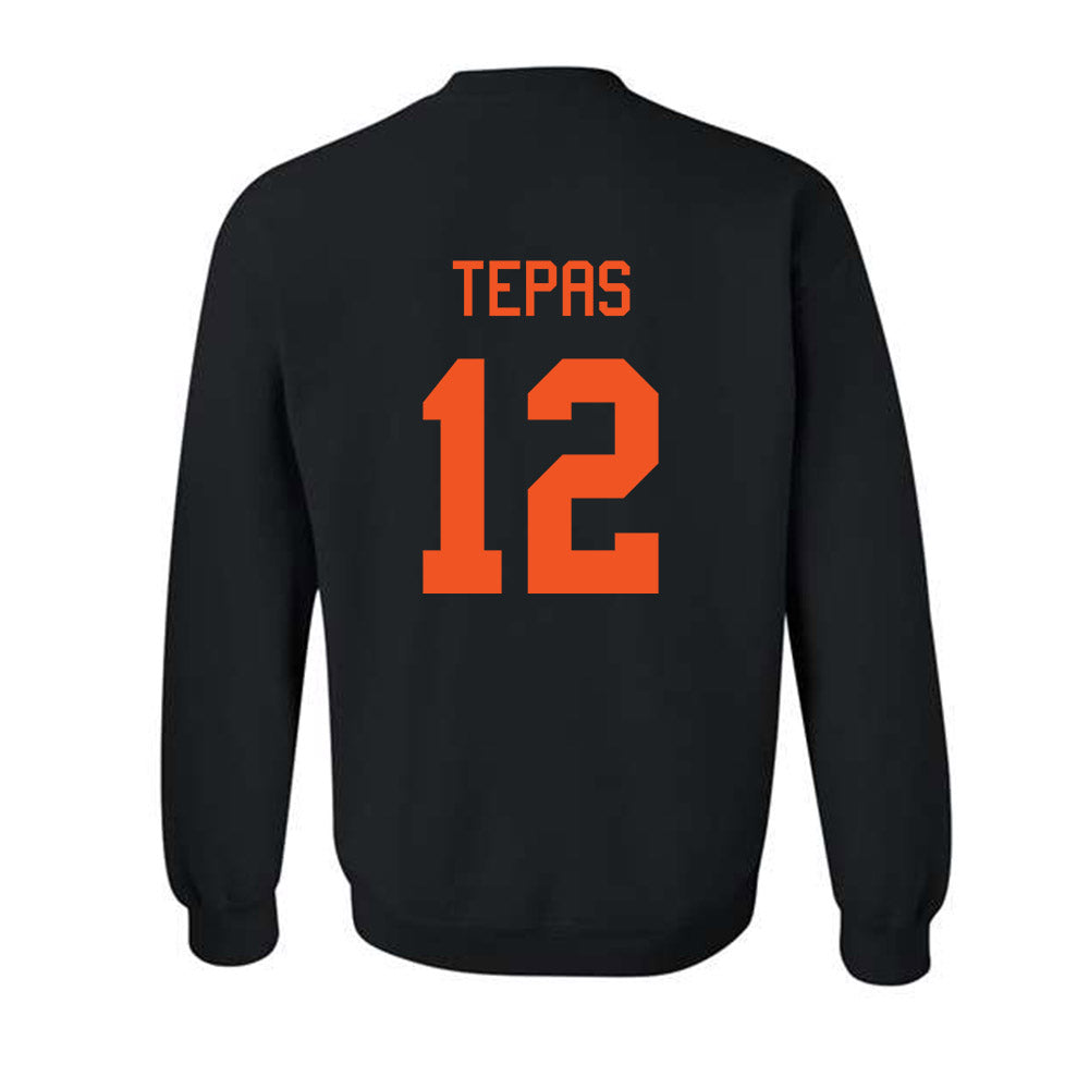 Oklahoma State - NCAA Football : Luke Tepas - Classic Shersey Crewneck Sweatshirt-1