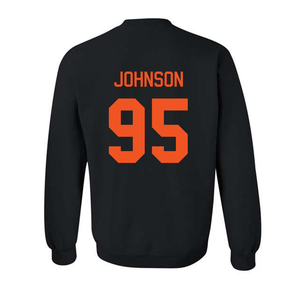 Oklahoma State - NCAA Football : Jaleel Johnson - Classic Shersey Crewneck Sweatshirt-1