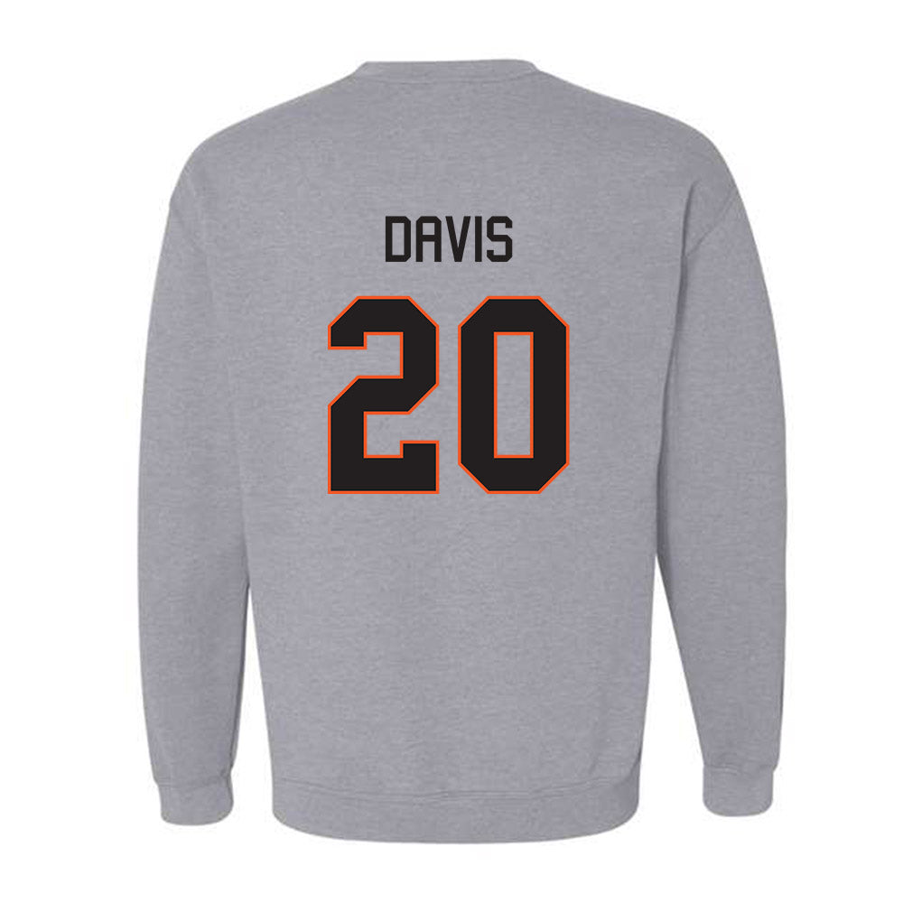 Oklahoma State - NCAA Football : Taurean Davis - Classic Shersey Crewneck Sweatshirt-1