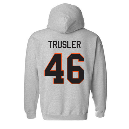Oklahoma State - NCAA Football : Hunter Trusler - Classic Shersey Hooded Sweatshirt-1