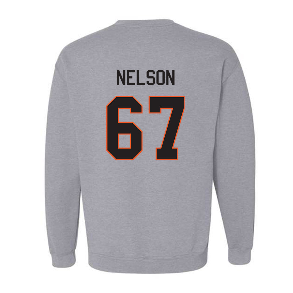 Oklahoma State - NCAA Football : Braydon Nelson - Classic Shersey Crewneck Sweatshirt-1