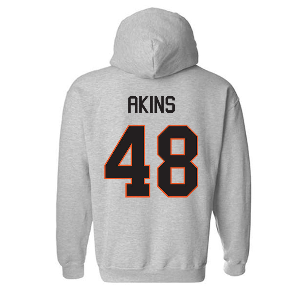 Oklahoma State - NCAA Football : Nolan Akins - Classic Shersey Hooded Sweatshirt-1