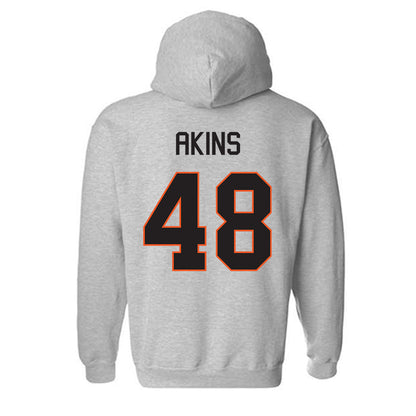 Oklahoma State - NCAA Football : Nolan Akins - Classic Shersey Hooded Sweatshirt-1