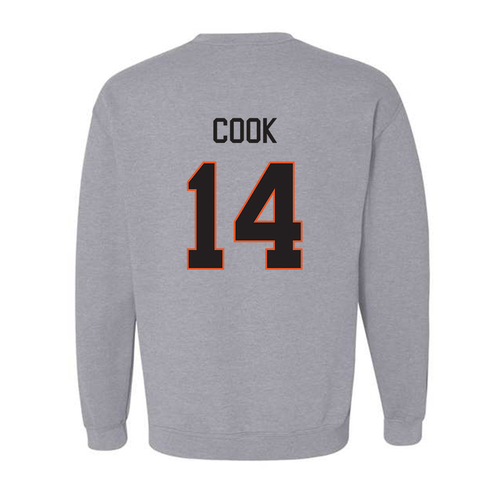 Oklahoma State - NCAA Football : Jeremy Cook - Classic Shersey Crewneck Sweatshirt-1