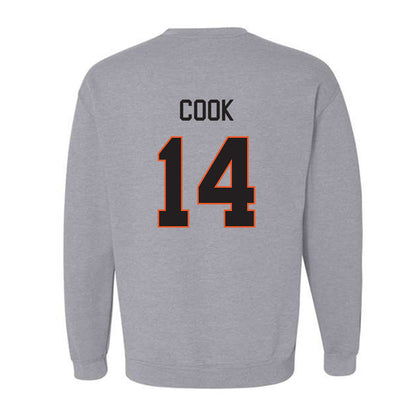 Oklahoma State - NCAA Football : Jeremy Cook - Classic Shersey Crewneck Sweatshirt-1