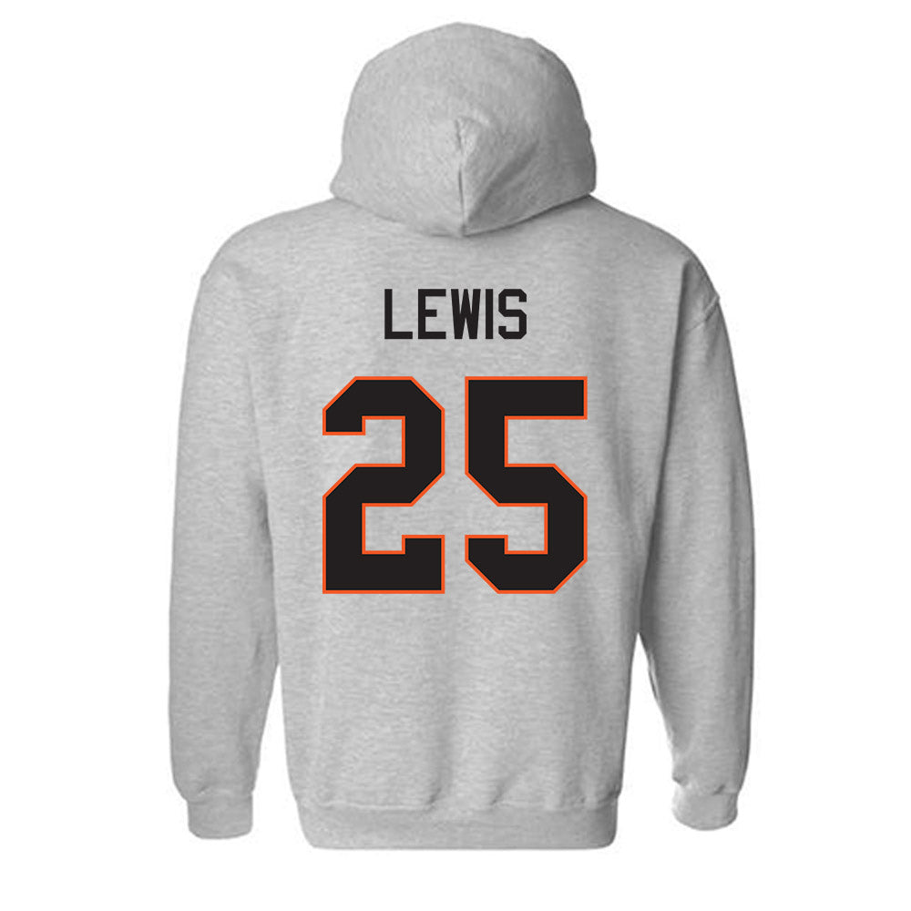 Oklahoma State - NCAA Football : Kollin Lewis - Classic Shersey Hooded Sweatshirt-1